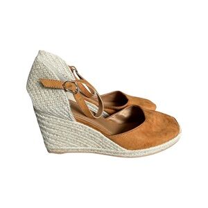 H&M camel wedges with ankle strap 39